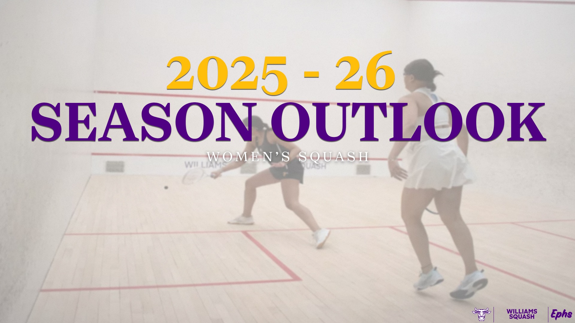 Women's Squash 2025-26 Graphic