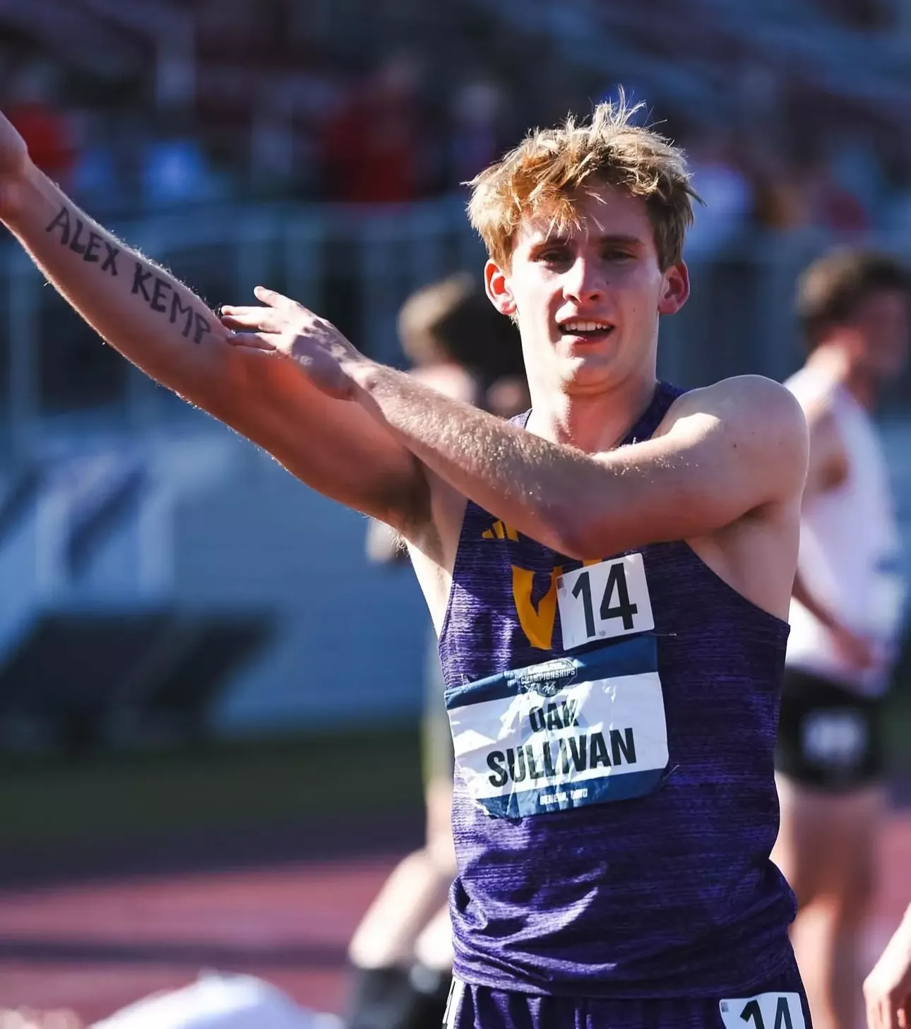 Oak Sullivan after finishing the Decathlon.