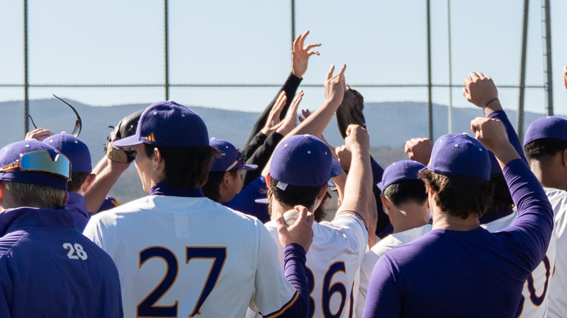 Baseball huddle