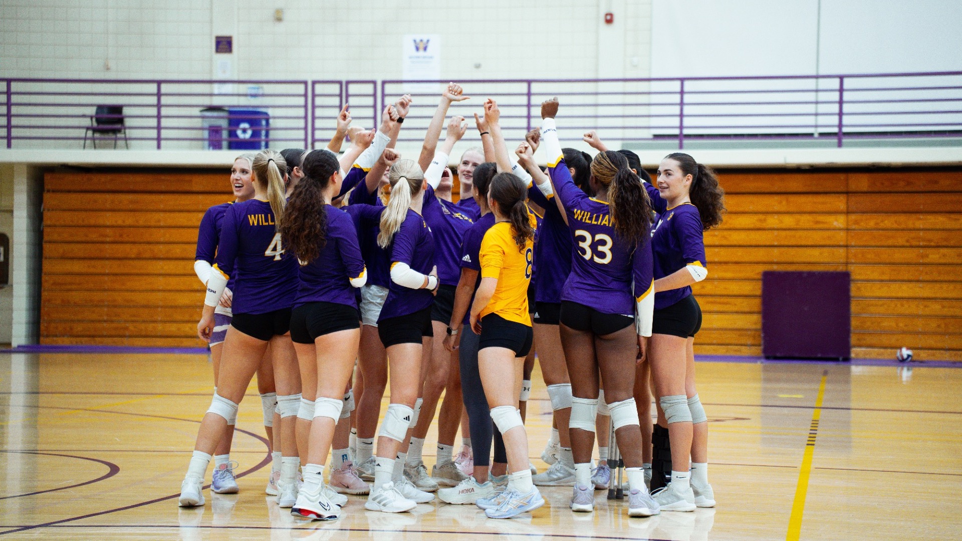 Volleyball Team Huddle