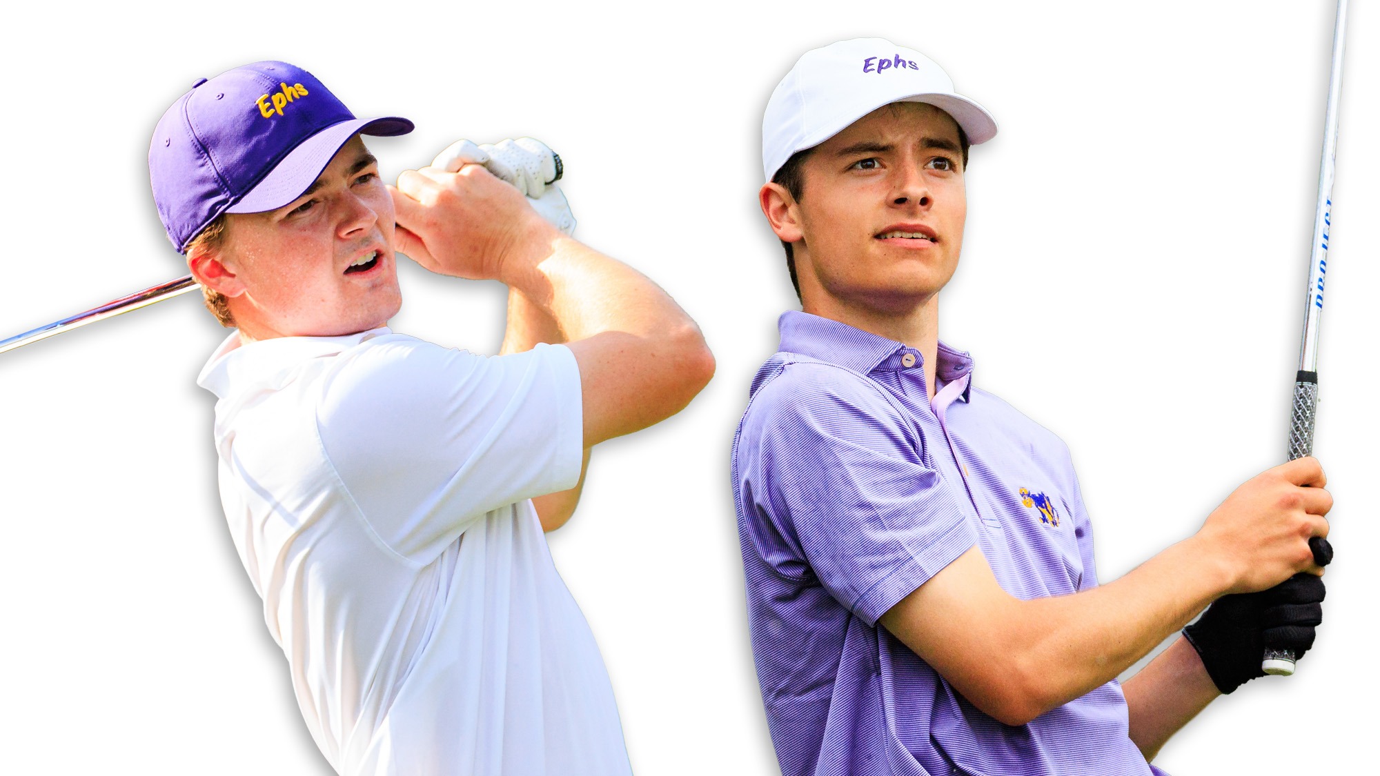 Men's Golf 2026-27 Captains: Alex Moller (left) and Owen Nielsen