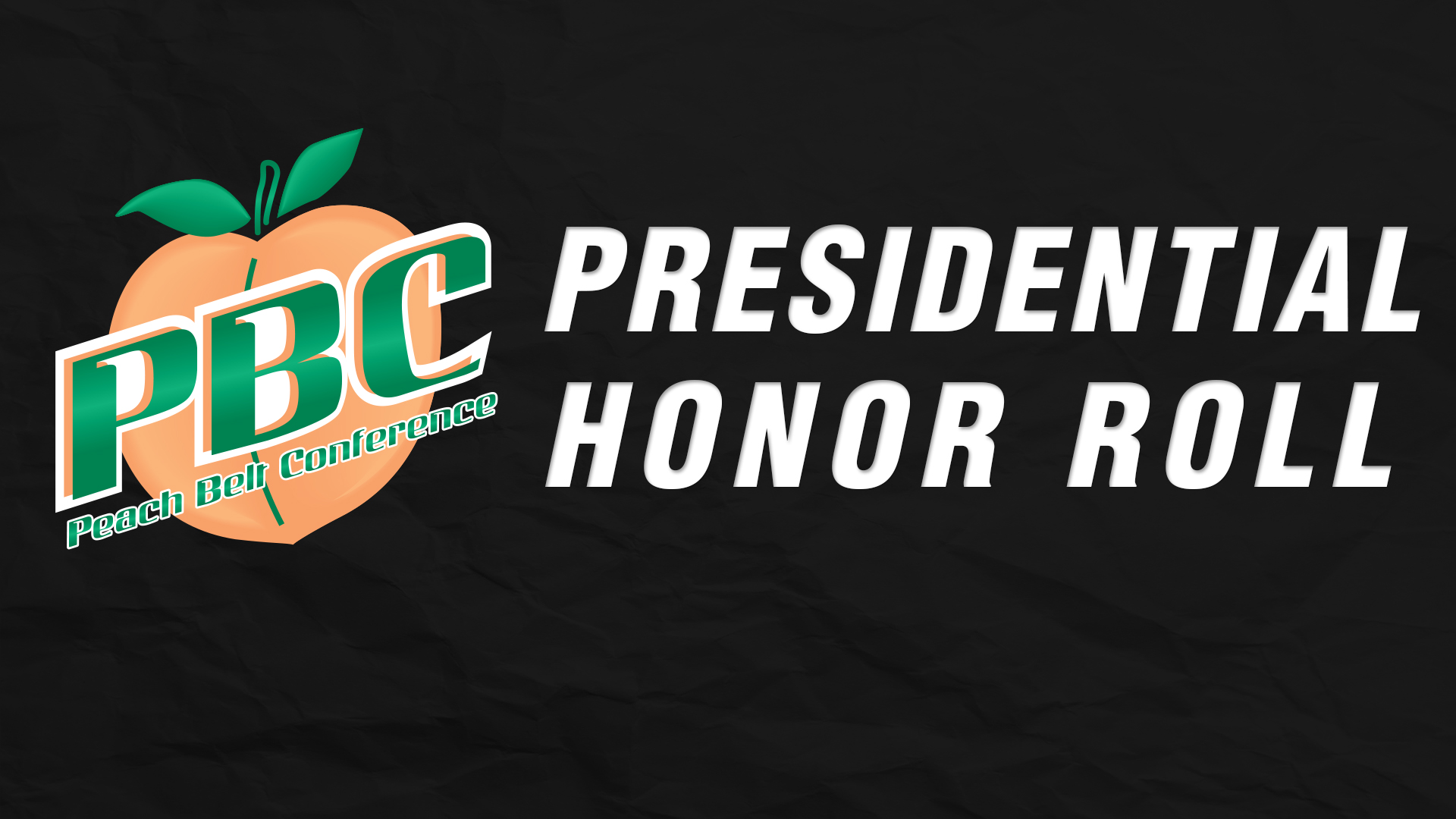 PBC presidential honor roll graphic