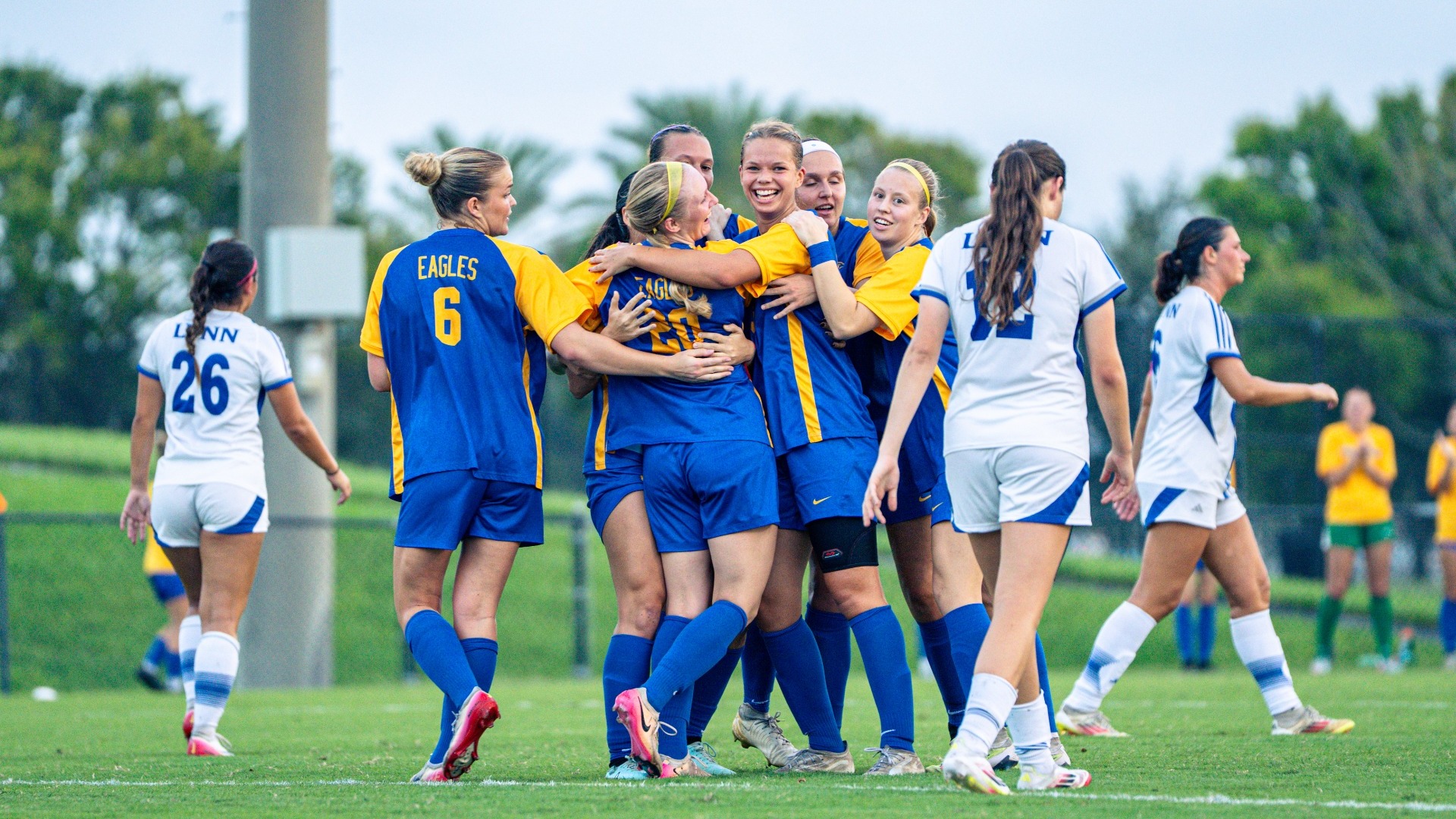 Women's Soccer Goal Celebration
