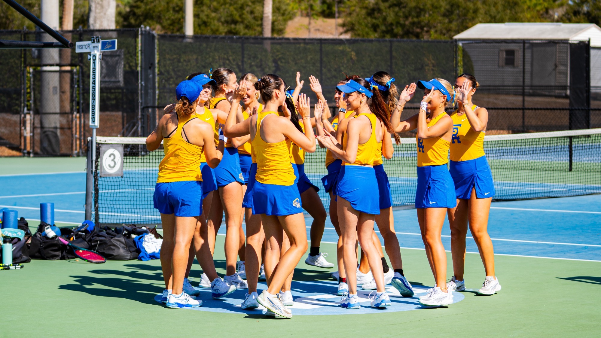 Women's Tennis team happy