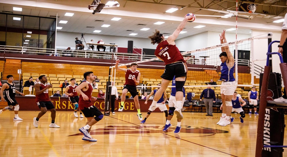 Erskine Men's Volleyball Fleet split doubleheader, earn 3rd place