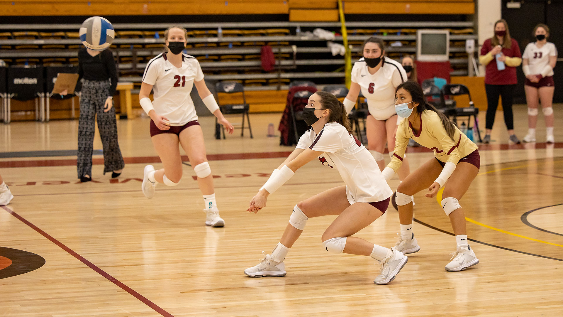 Erskine Women's Volleyball Fleet Knock off Chowan in Four Sets
