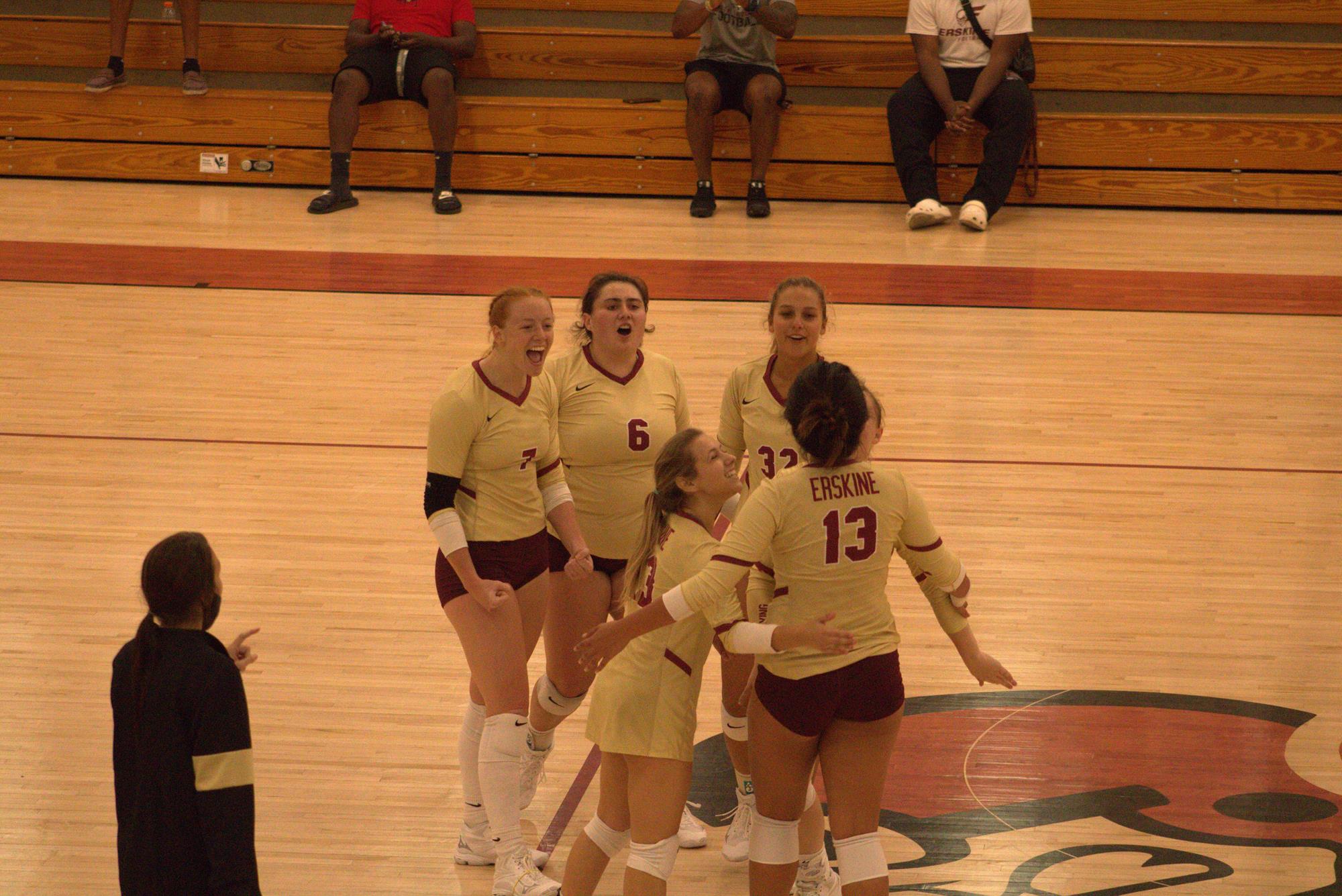 Erskine Women's Volleyball Fleet earn first conference win of the