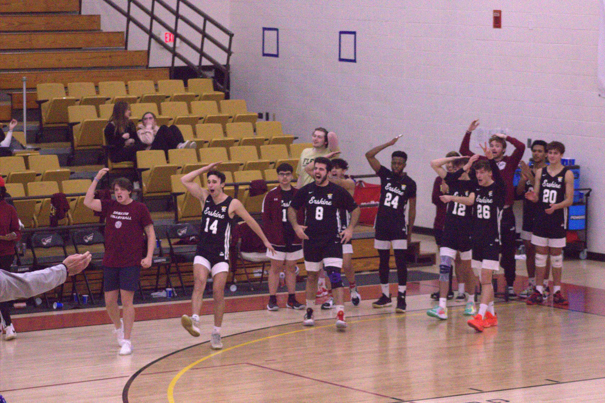 Erskine Men's Volleyball Fleet cruise past LeesMcRae, 30 Erskine