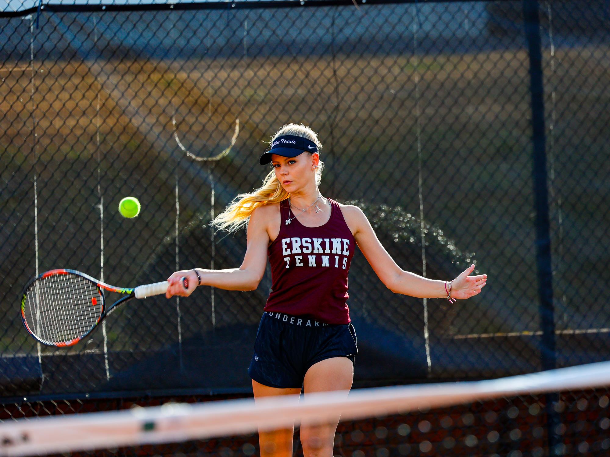 Erskine Women's Tennis Fleet make it four straight wins with dominant performance against