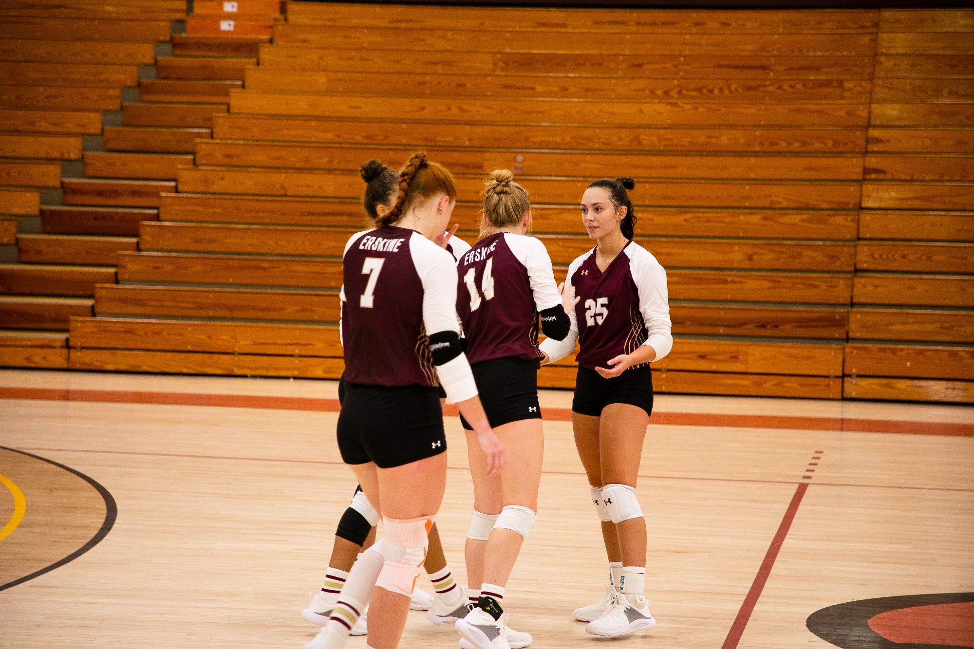 Erskine Women's Volleyball UNC Pembroke beats Fleet in straight sets