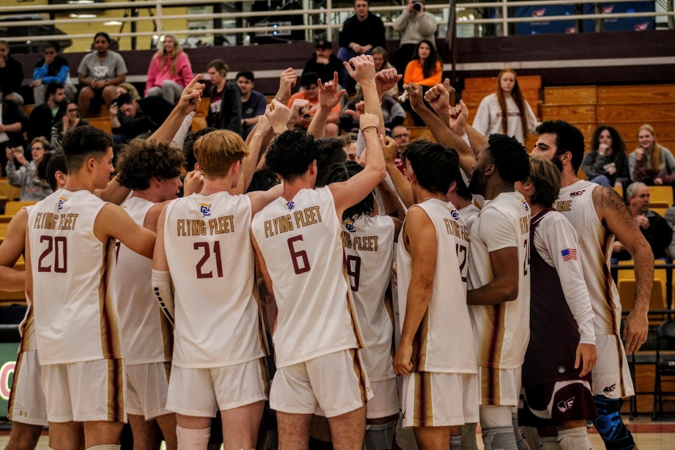 Erskine Men's Volleyball Fleet split home matches against Mount Olive