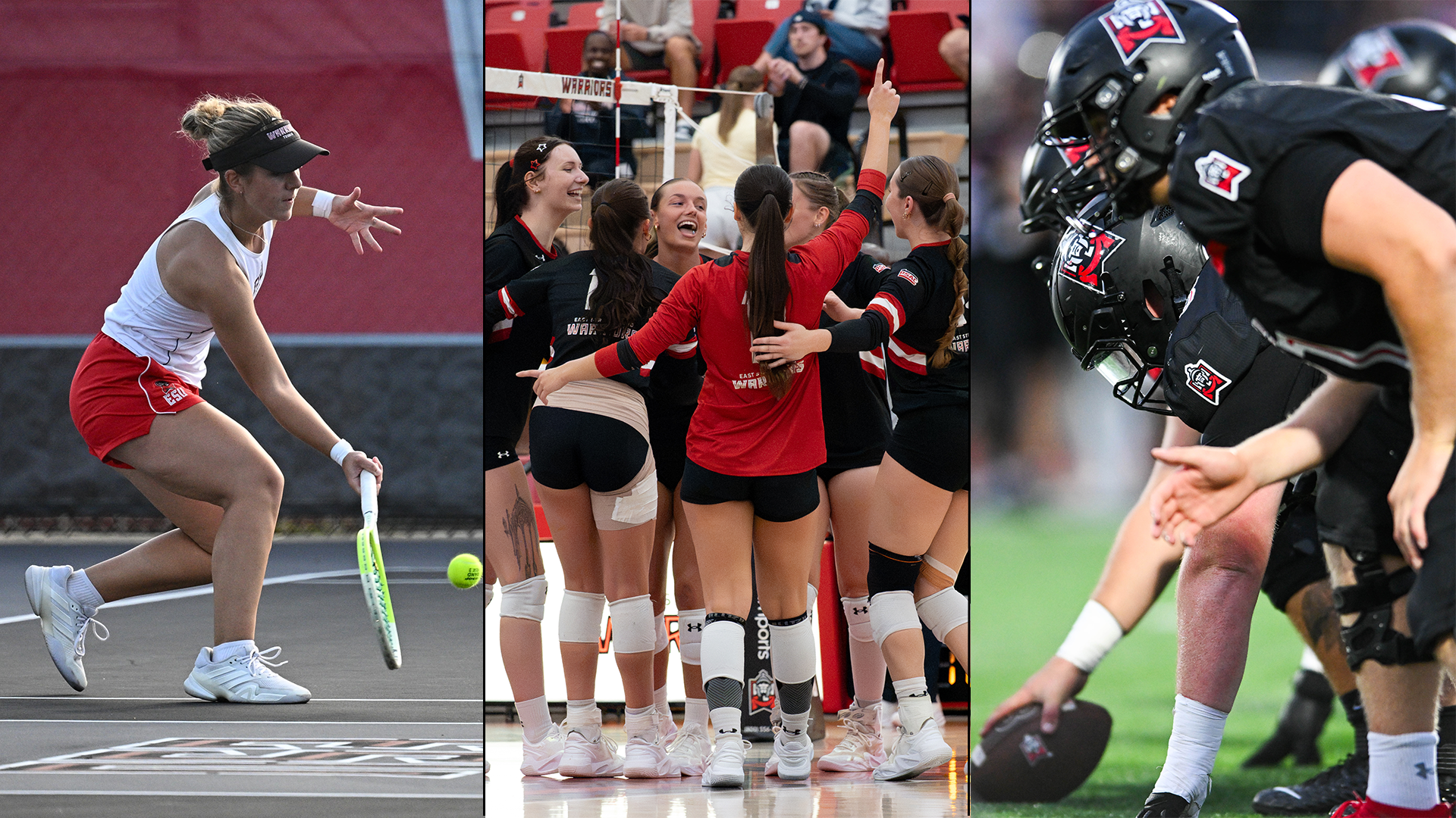 Homecoming Weekend Events: Women's Tennis, Women's Volleyball, and Football