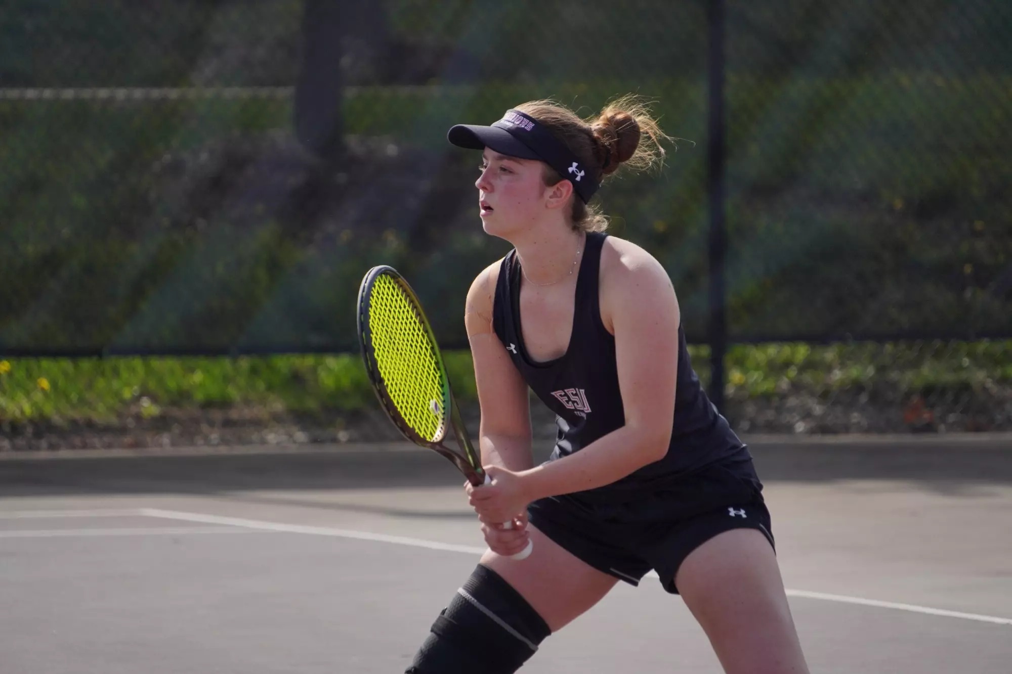 Lea Stefanovic preparing for the serve