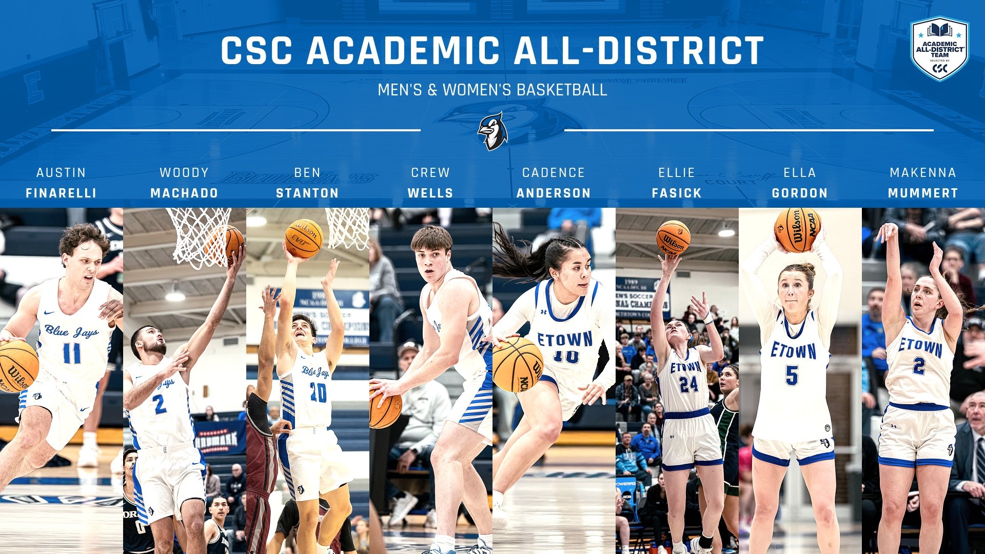 Basketball CSC Academic All-District 2025-26