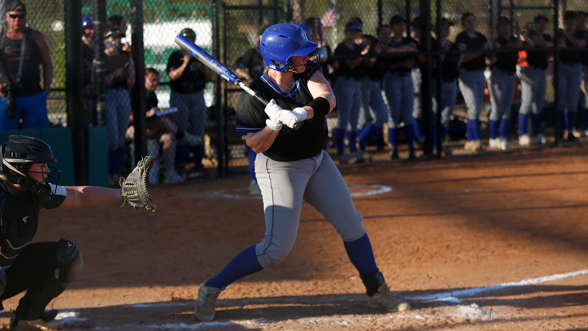 Maddie Reever takes a swing at the ball against St. Vincent (PA) on March 2, 2026