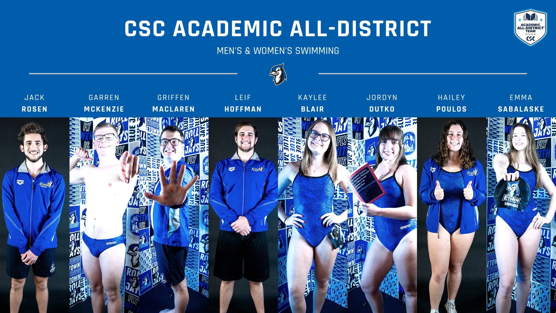 2026 Swim CSC Academic All-District