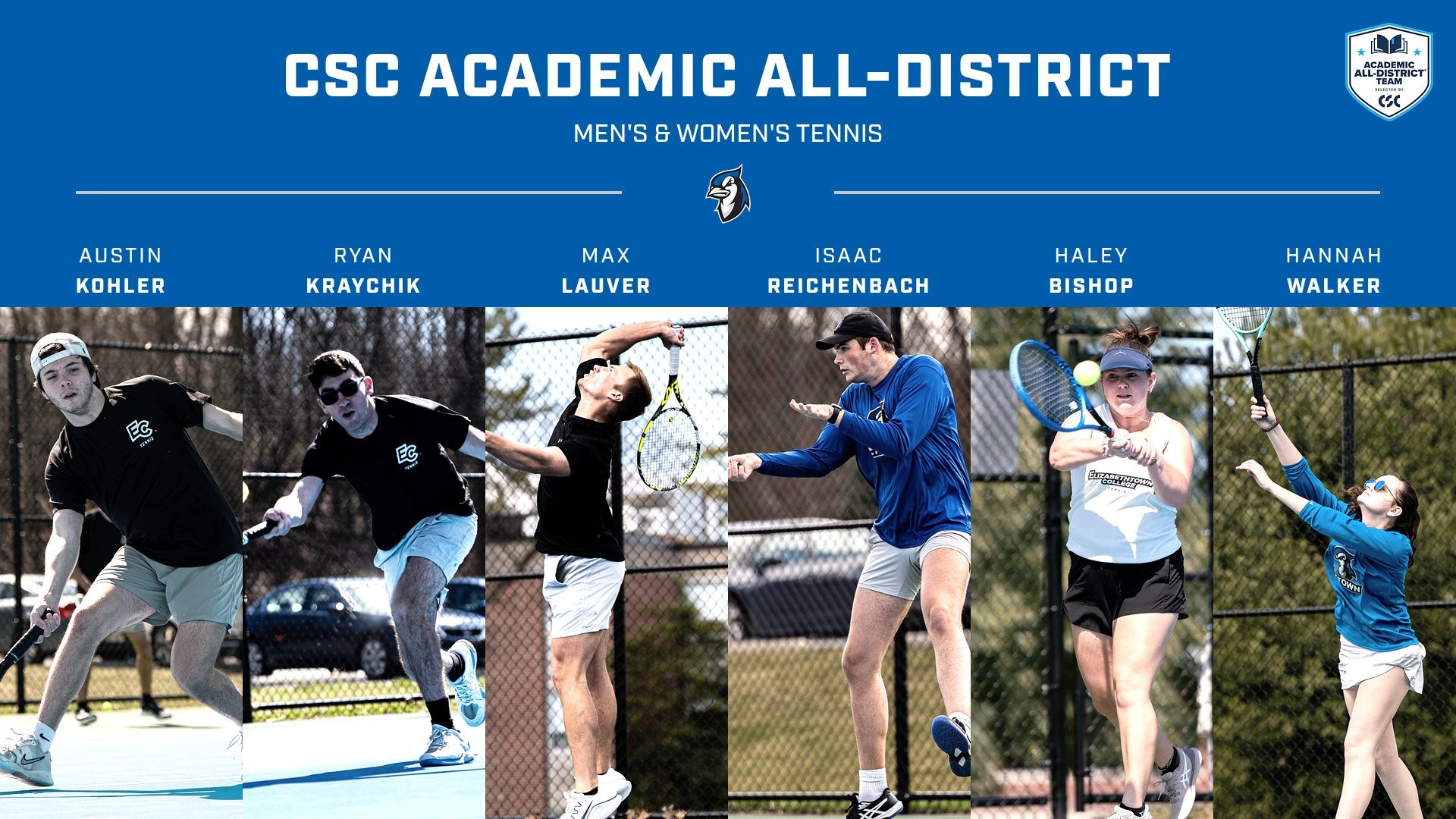 2026 Tennis CSC Academic All-District 