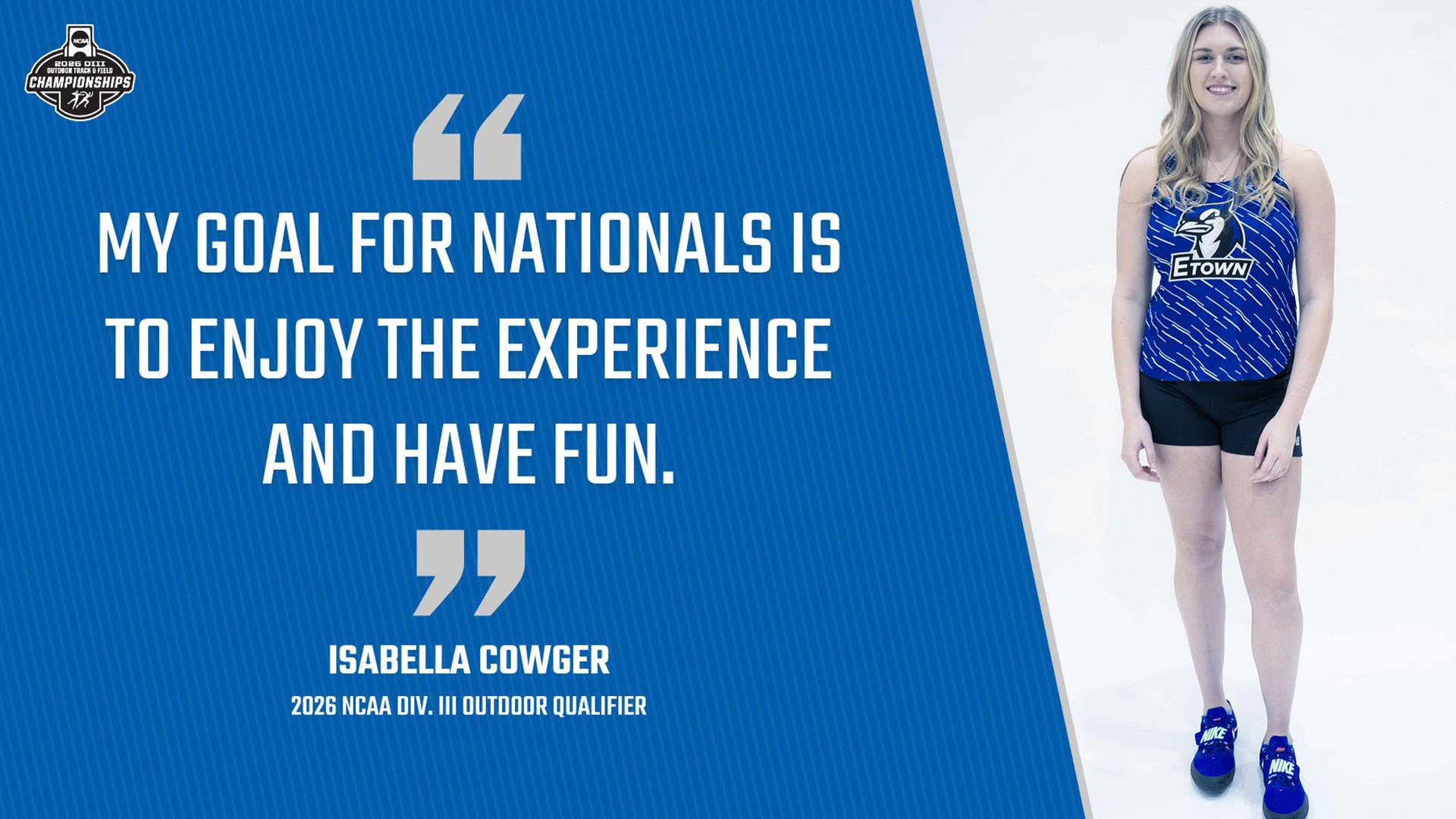 Isabella Cowger 2026 NCAA Div. III Outdoor Qualifier