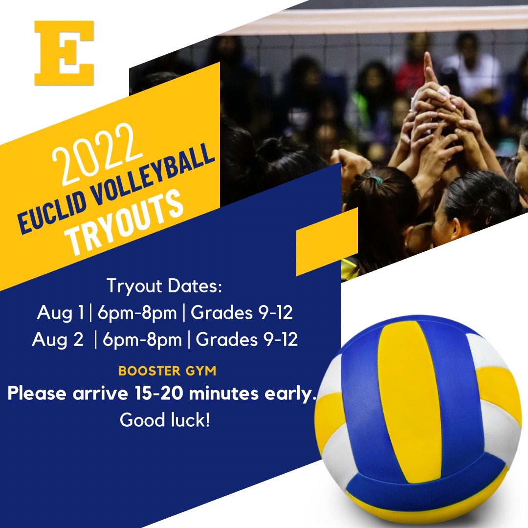 2022 Volleyball Tryouts Euclid City Schools