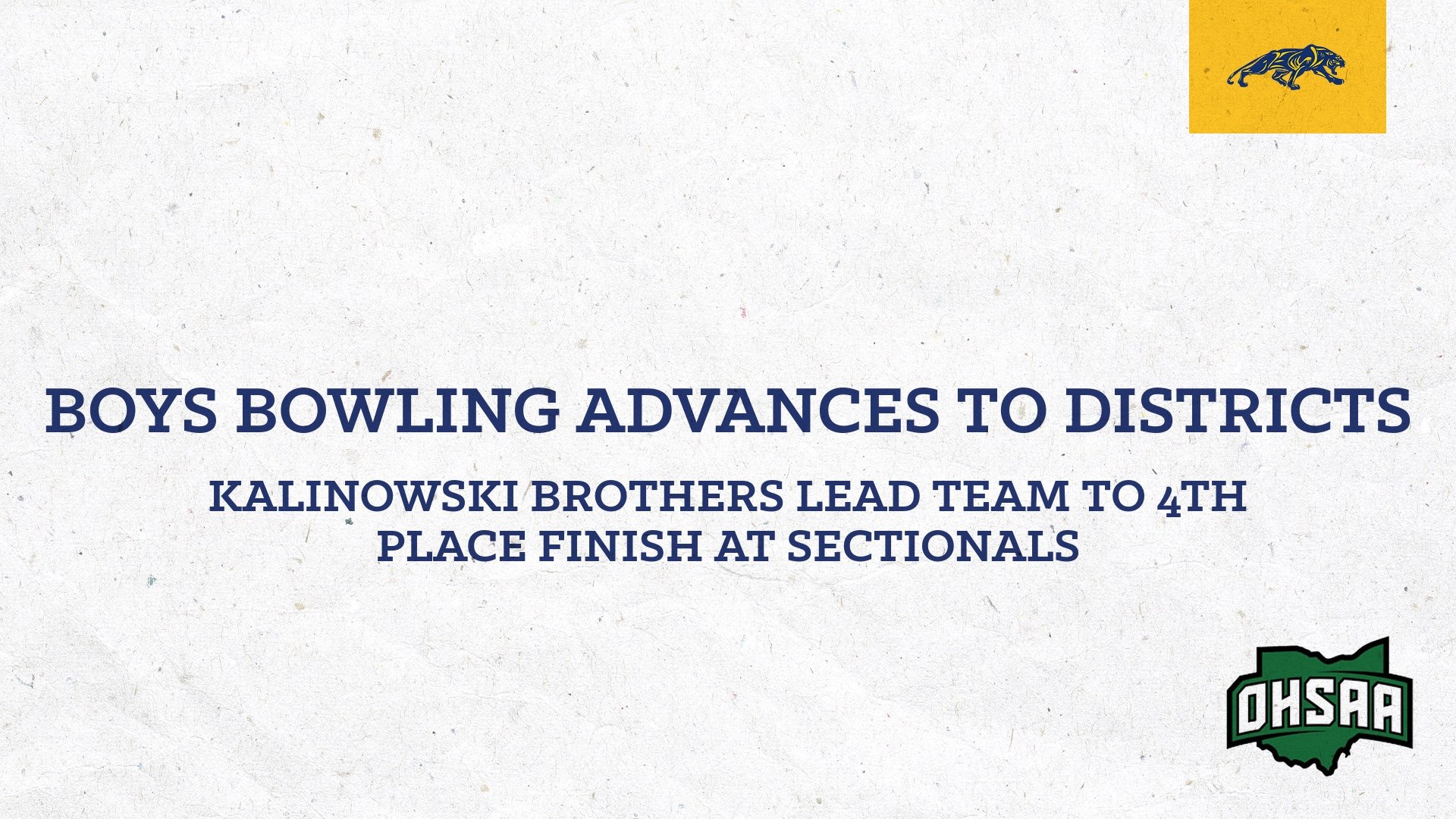 Boys Bowling to Districts