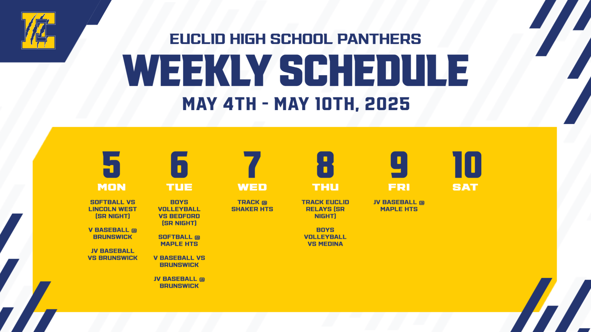 week of May 4 - May 10