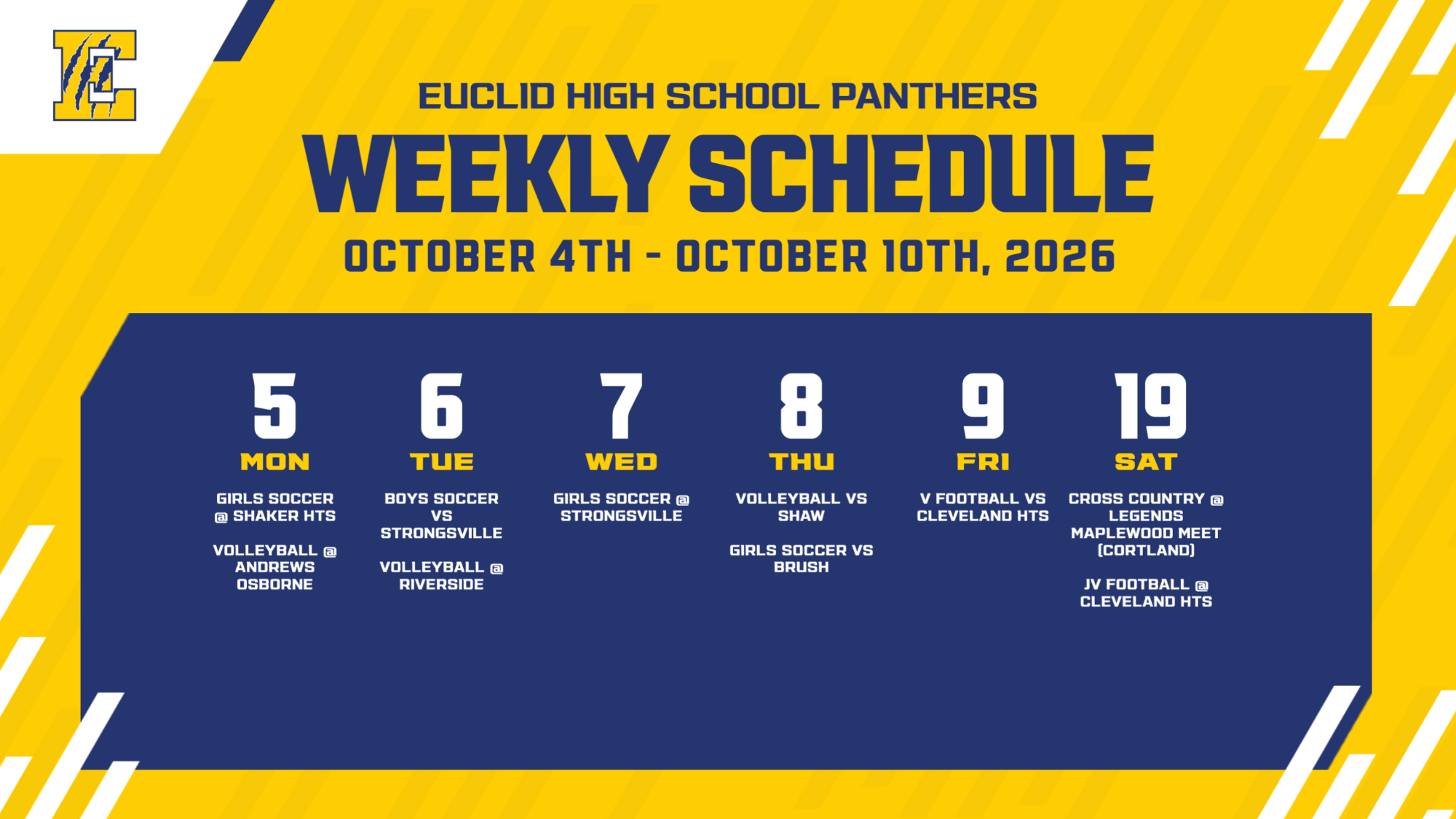 week of Oct 4-10