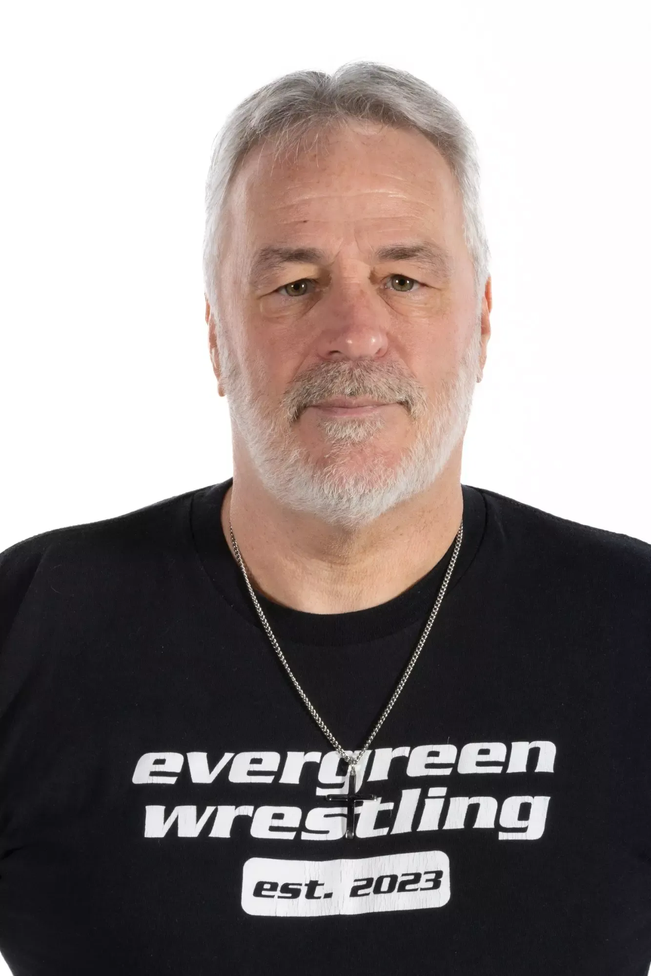 John Lane, assistant coach of Evergreen women's wrestling, photographed 10/16/2024