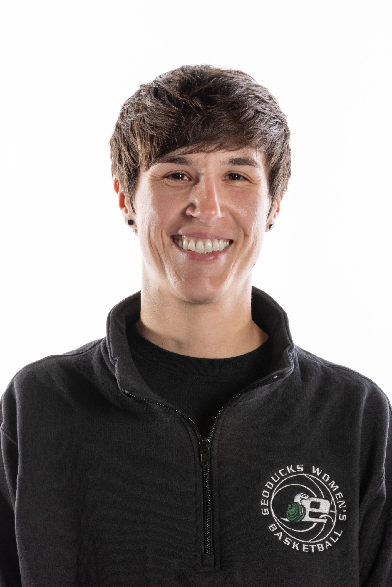 Kate Kessel assistant coach of Evergreen Women's basketball, photographed in the Lynda Lab 10/14/2024