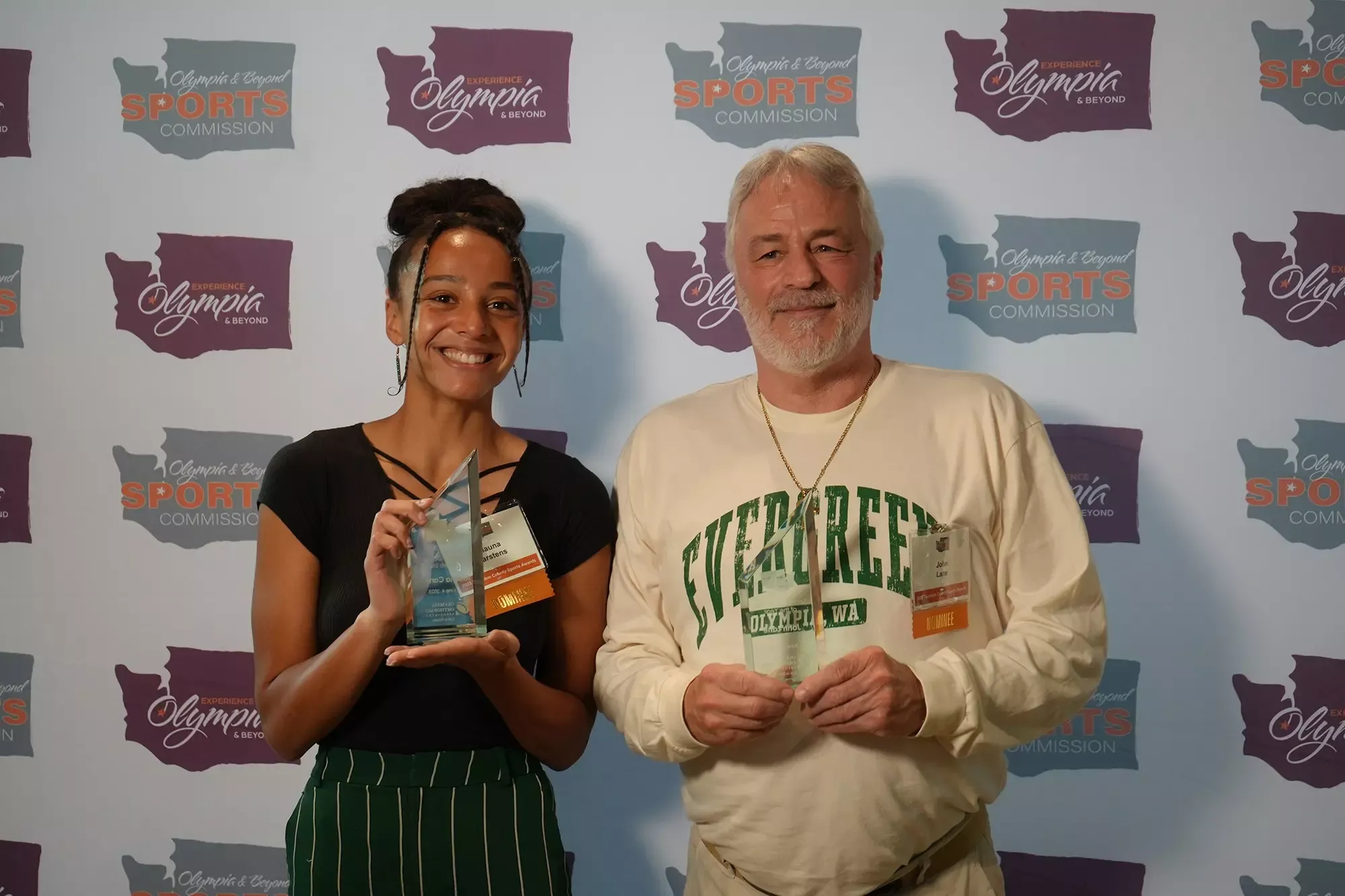 Alauna Carstens (left) and John Lane (right)