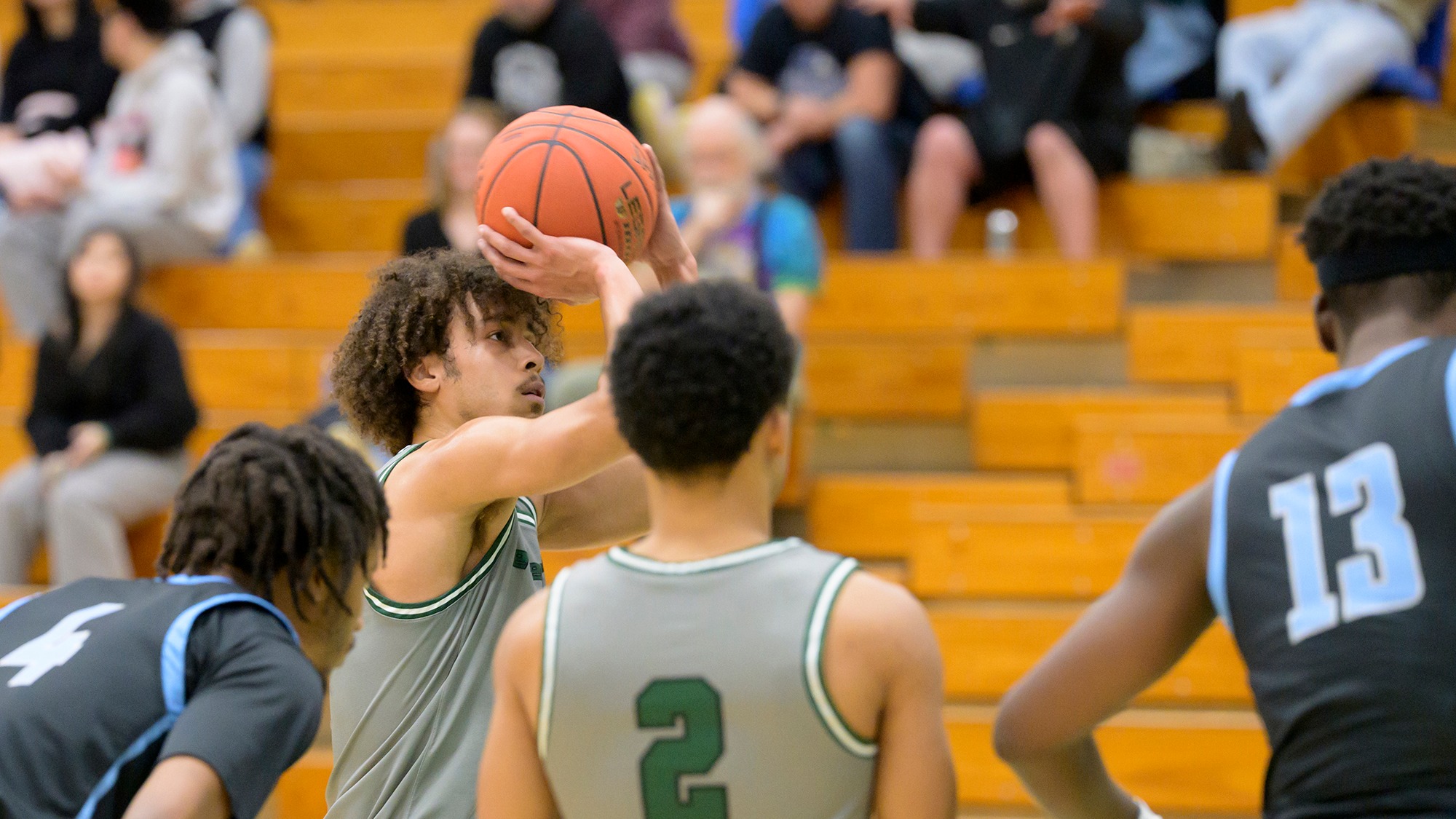 Tony Frohlich-Fair shoots a free throw for Evergreen.