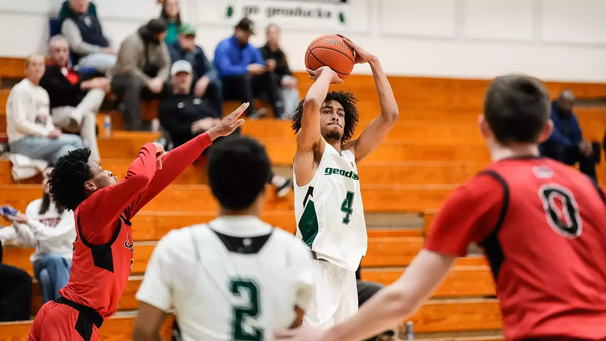 Tony Frohlich-Fair elevates to take a jump shot.
