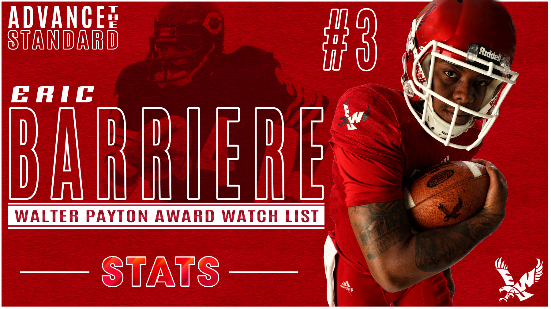Barriere on Watch List for Payton Award Eastern Washington University