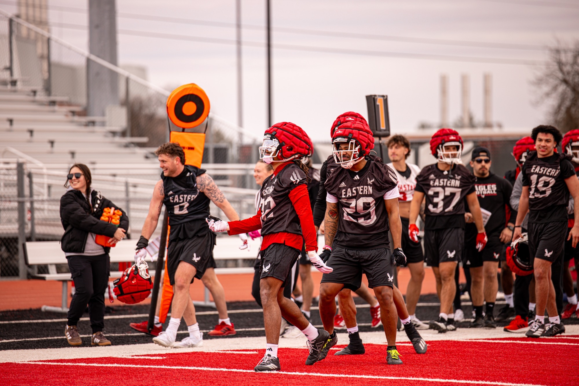 Eagle defense spring practice '26