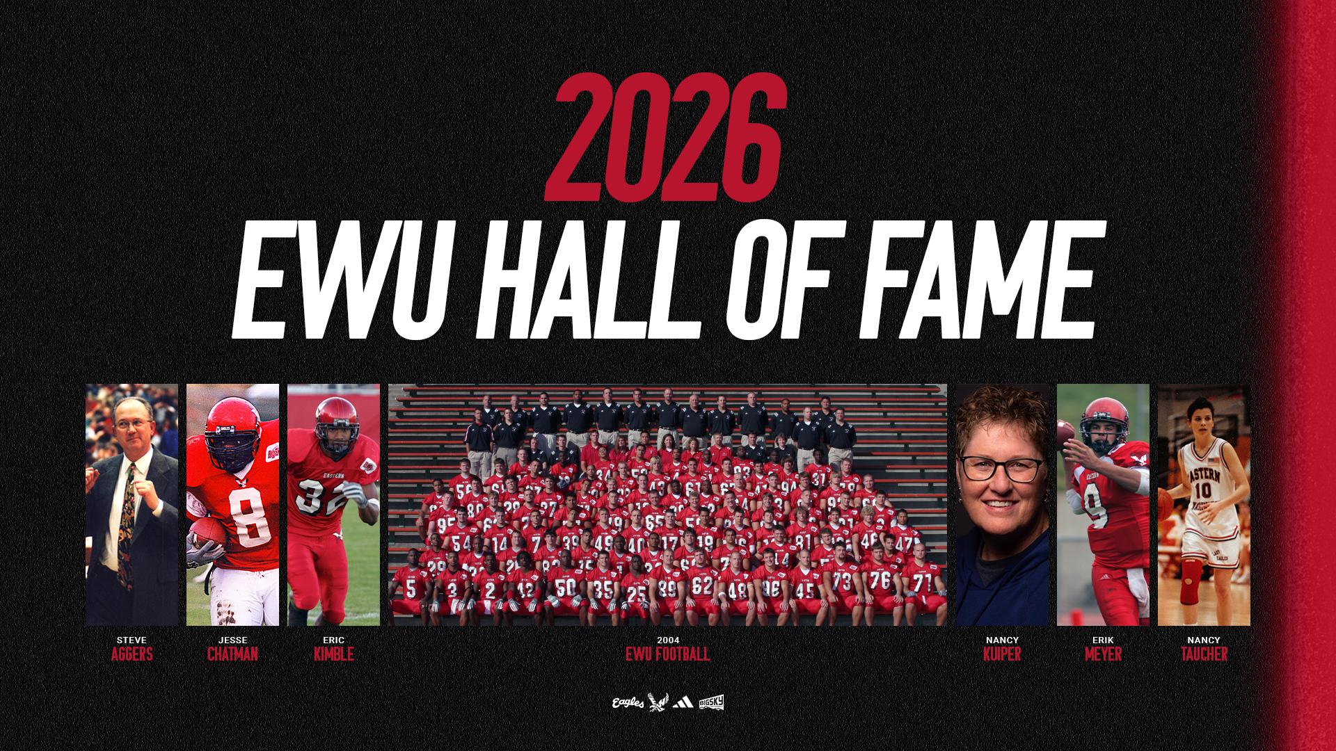 2026 EWU Hall of Fame Class Graphic