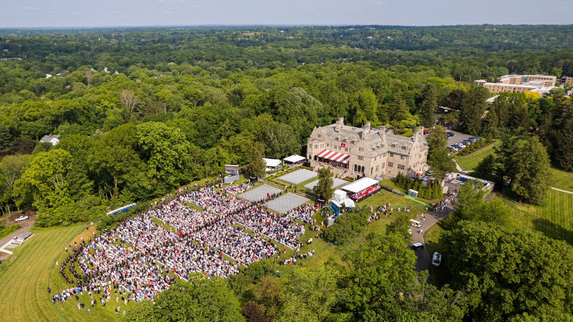 2023 Commencement Campus Aerial