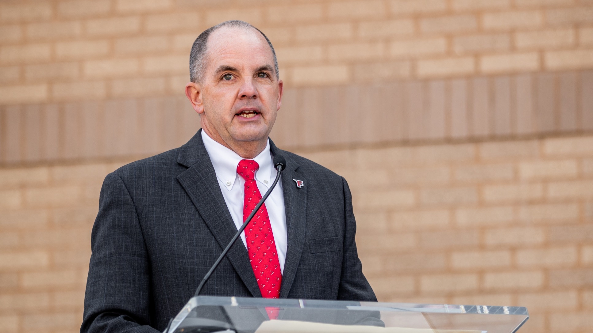 Paul Schlickmann at Mahoney Arena opening