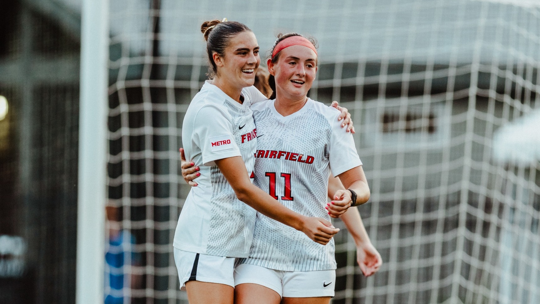 Zaun and McMahon celebrate after a goal