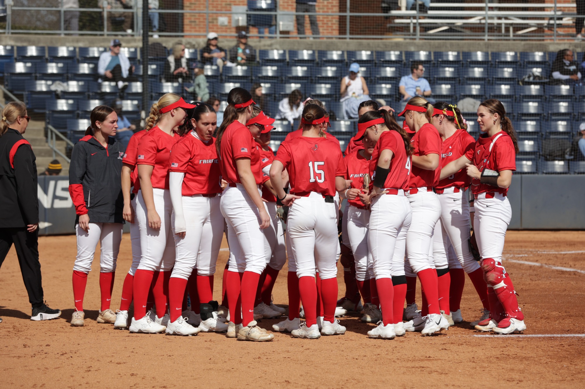 Greensboro, NC Ð Feb 14: NCAA Softball - Fairfield vs Columbia at UNCG Softball Stadium in Greensboro, NC on February 14, 2026. (Credit: Andy Mead/YCJ)