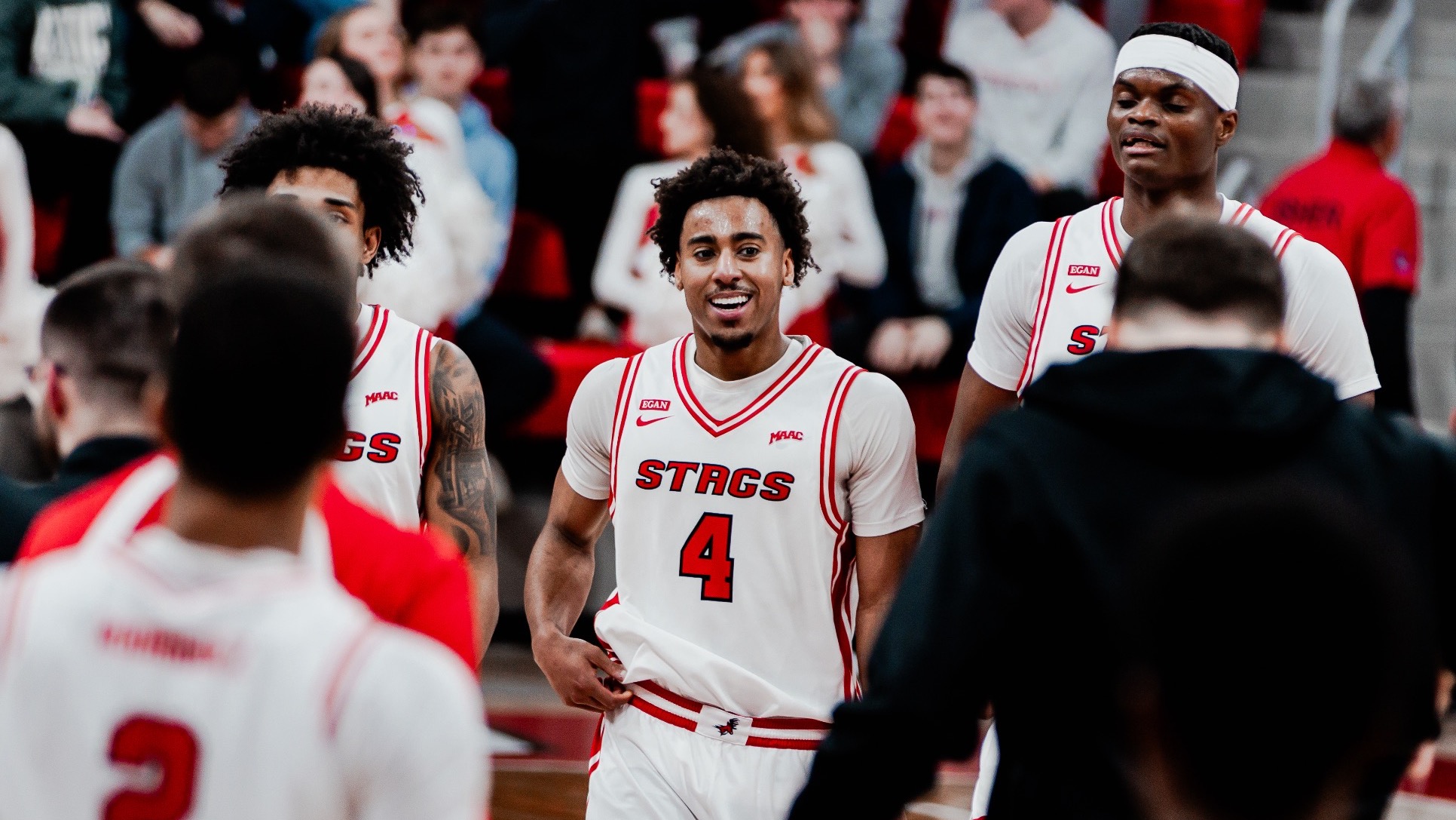 Braden Sparks smile vs Siena