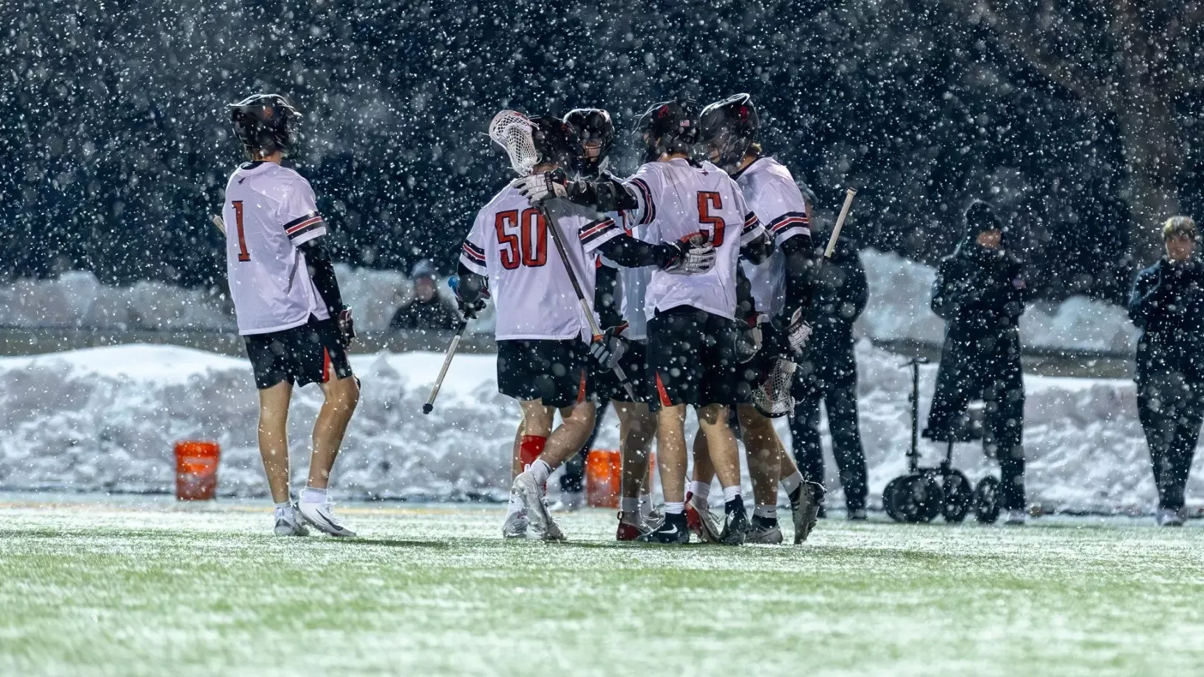 Team celebration at Lehigh