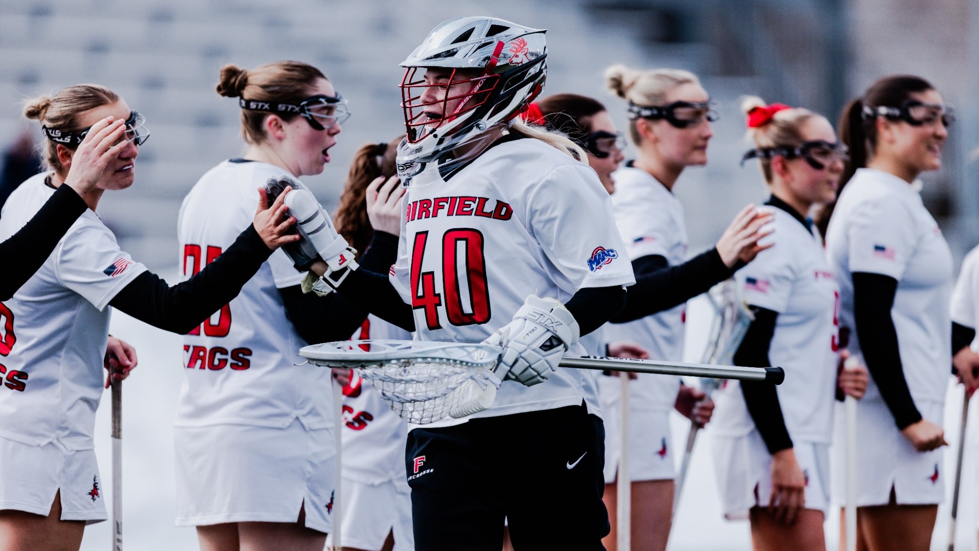 Whitney Robinson hi fives
