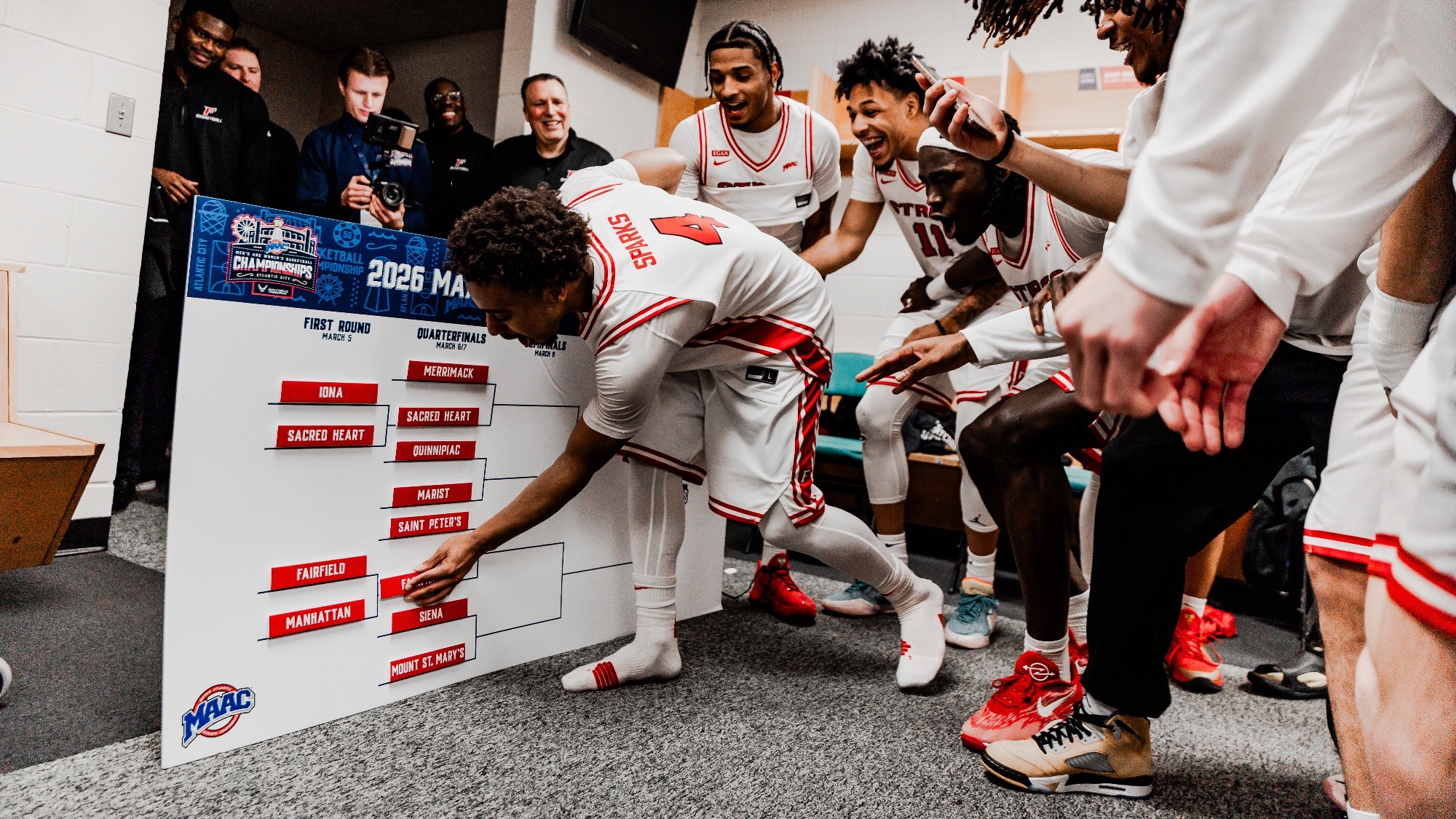 Braden Sparks MAAC First Round bracket 