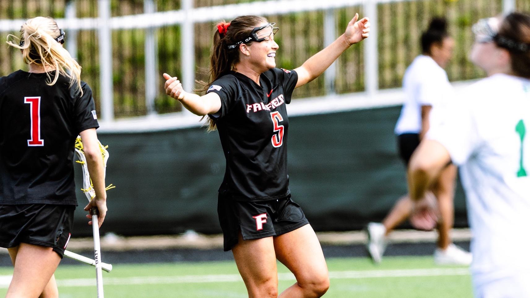Haley Burns celly vs Manhattan 