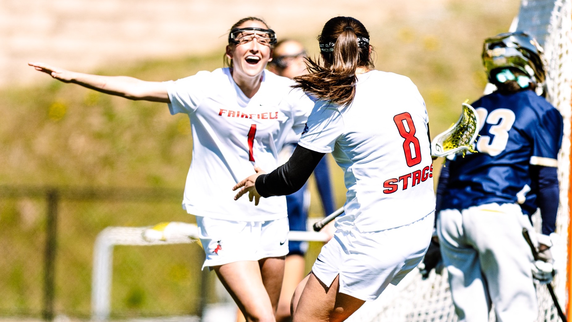 Tessa Caputo celebrates vs Mount 