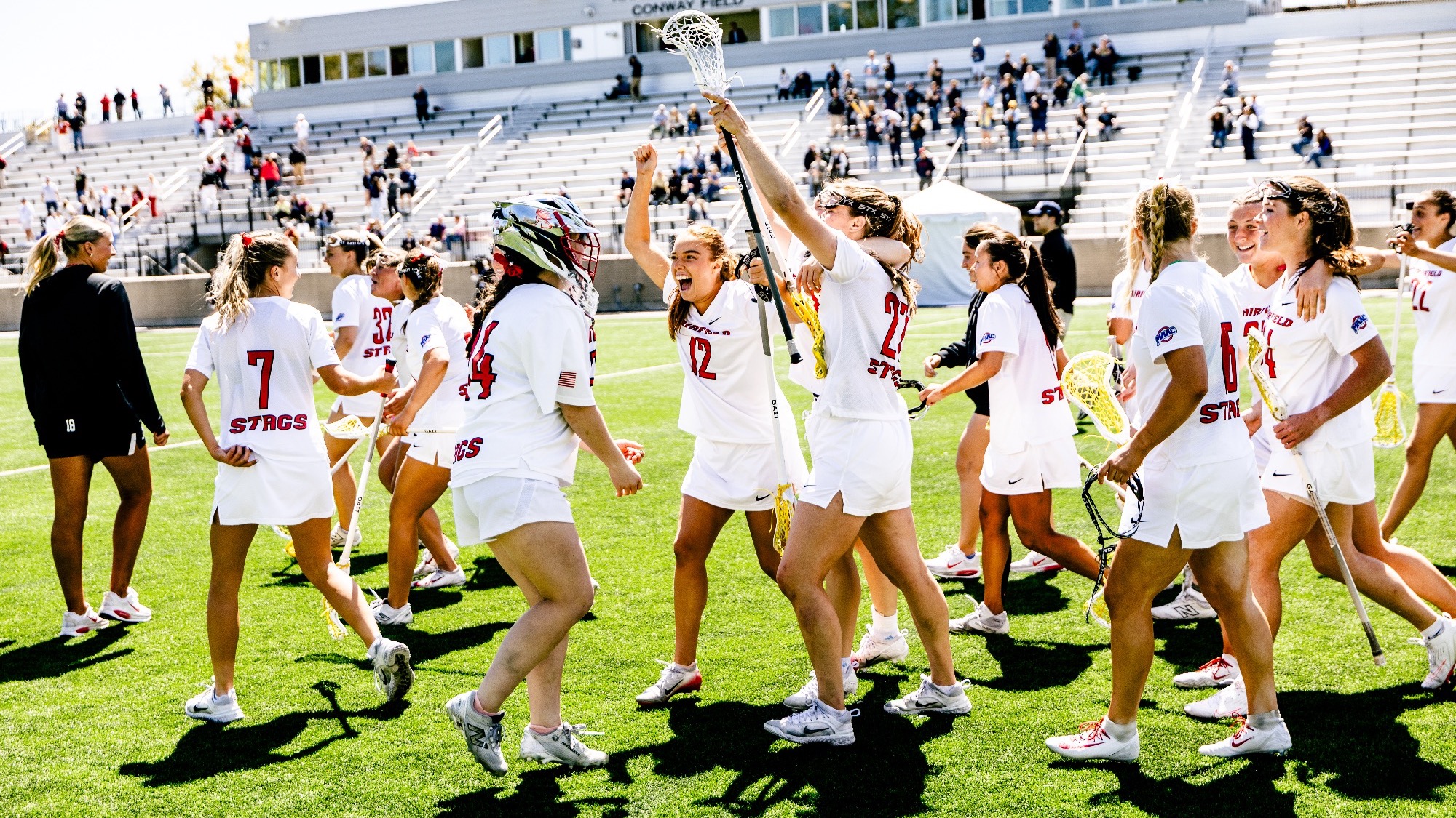 Team celebration vs Niagara 
