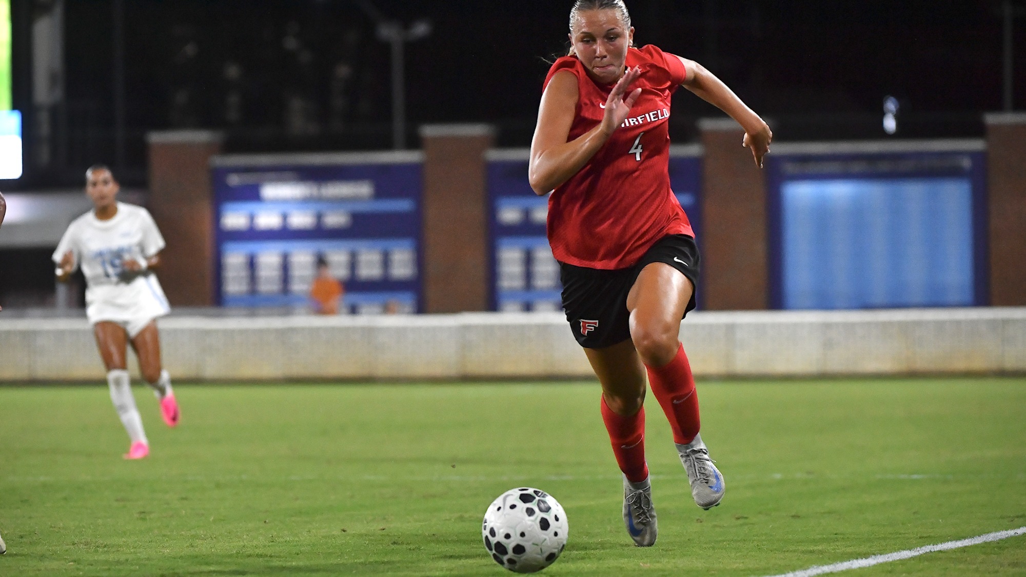 Bingham runs for the ball
