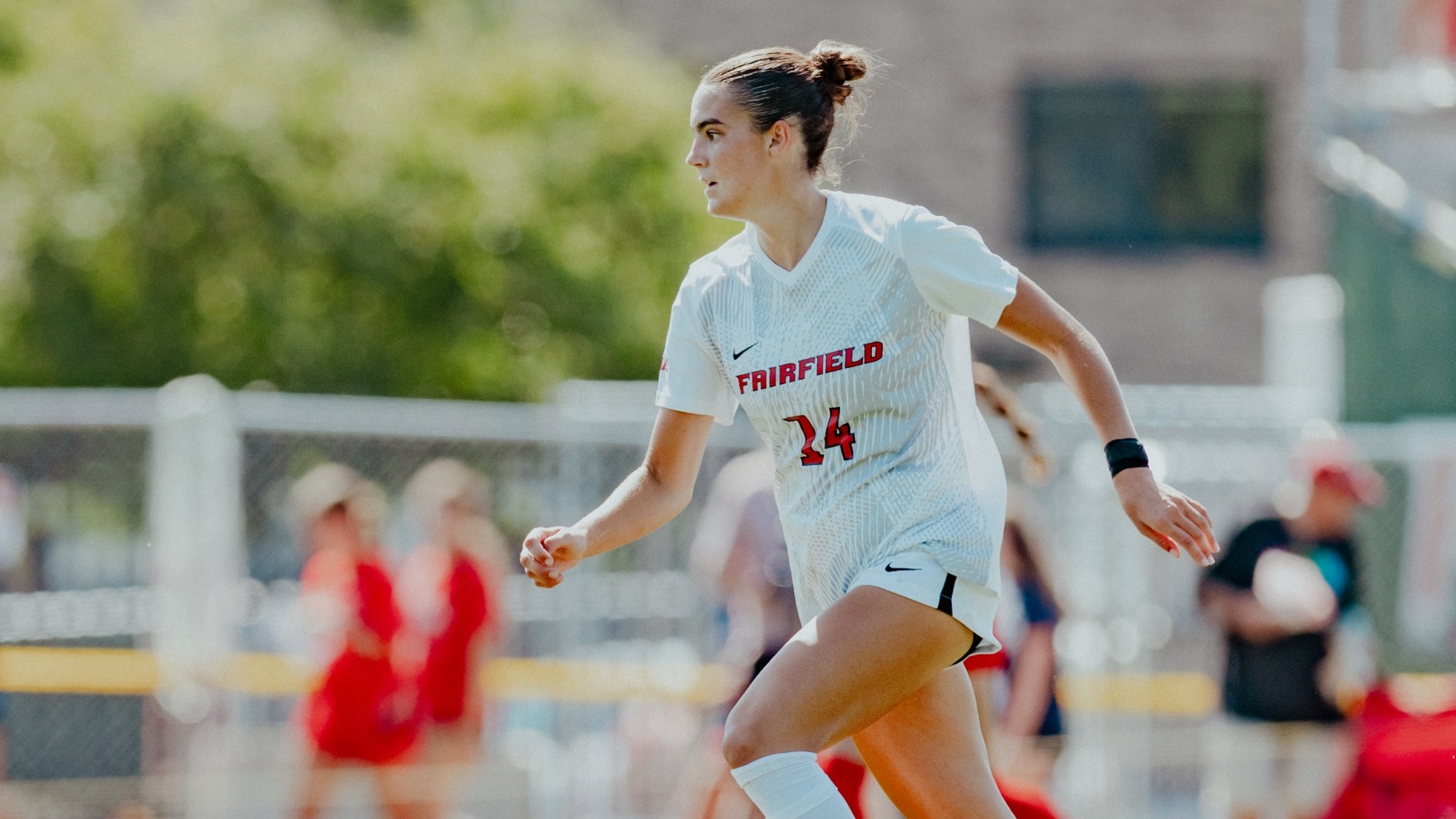 Zaun runs on the field against Rutgers