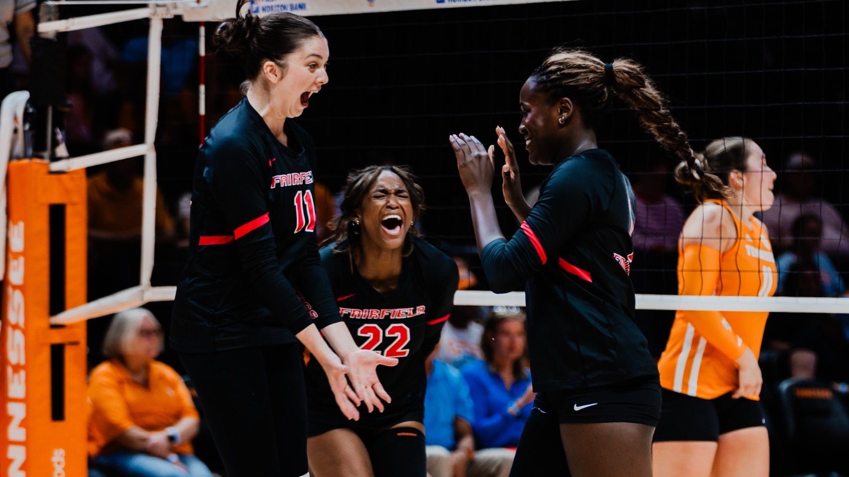 Team celebration at Tennessee