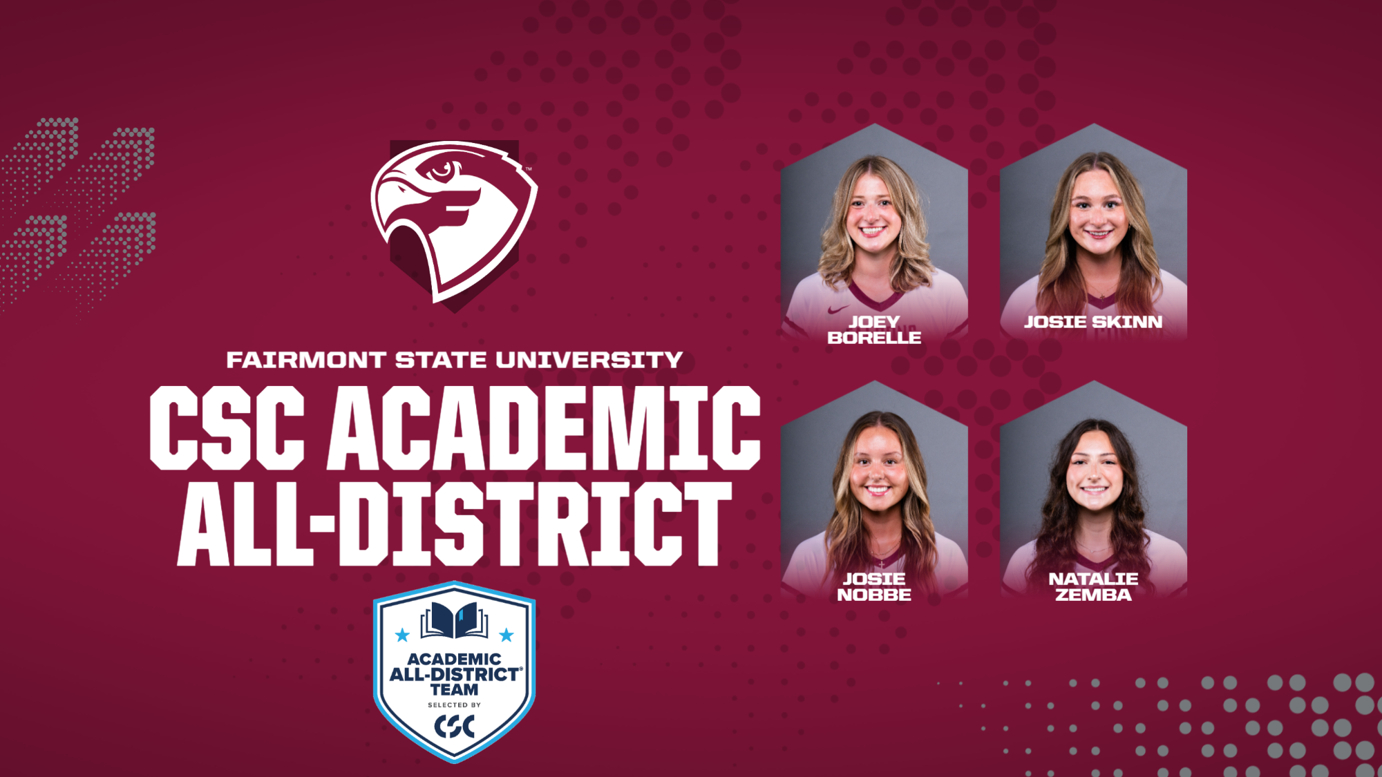 WVB CSC Academic All-District 2025