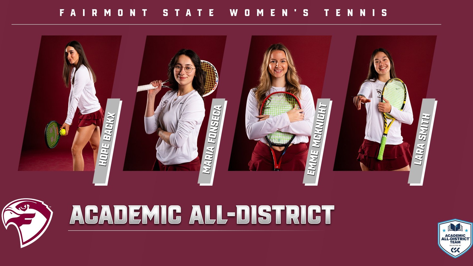 Women's Tennis Academic All-District 2025